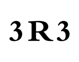 3R3商标原图 第25类服装鞋帽