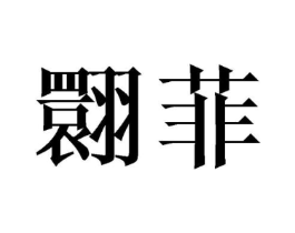 翾菲商标原图 第25类服装鞋帽
