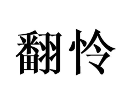 翻怜商标原图 第25类服装鞋帽