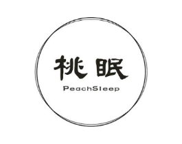 桃眠 PEACHSLEEP商标原图 第25类服装鞋帽