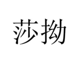 莎拗商标原图 第25类服装鞋帽