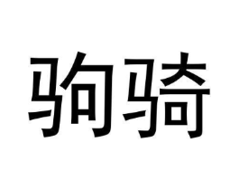 驹骑商标原图 第25类服装鞋帽