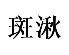 斑湫商标原图 第25类服装鞋帽