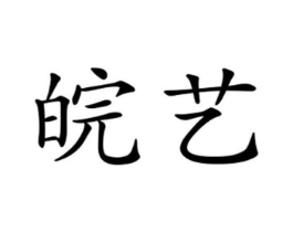 皖艺商标原图 第25类服装鞋帽