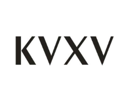KVXV商标原图 第25类服装鞋帽