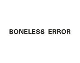 BONELESS ERROR商标原图 第25类服装鞋帽