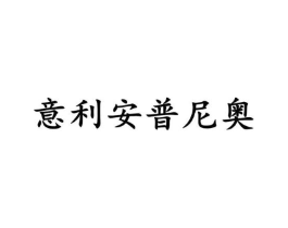 意利安普尼奥商标原图 第25类服装鞋帽