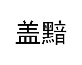 盖黯商标原图 第25类服装鞋帽