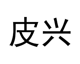 皮兴商标原图 第25类服装鞋帽