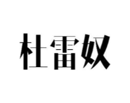 杜雷奴商标原图 第25类服装鞋帽