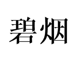 碧烟商标原图 第25类服装鞋帽