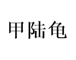 甲陆龟商标原图 第25类服装鞋帽