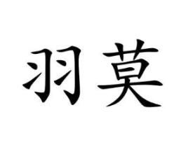 羽莫商标原图 第25类服装鞋帽