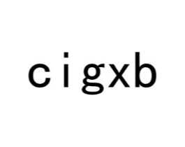 CIGXB商标原图 第25类服装鞋帽