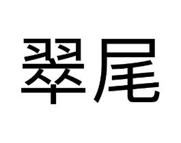 翠尾商标原图 第25类服装鞋帽