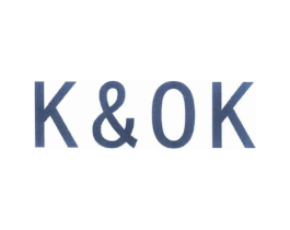K&OK商标原图 第25类服装鞋帽