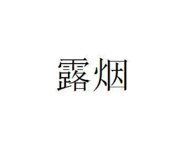 露烟商标原图 第25类服装鞋帽