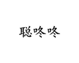 聪咚咚商标原图 第25类服装鞋帽