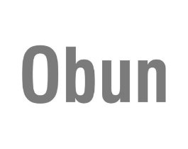 OBUN商标原图 第25类服装鞋帽