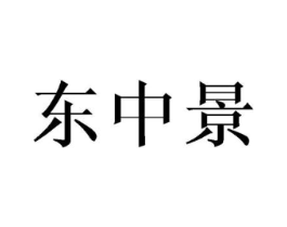 东中景商标原图 第25类服装鞋帽