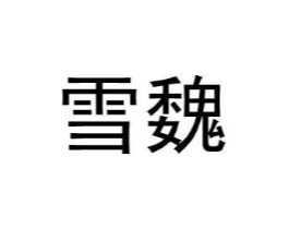 雪魏商标原图 第25类服装鞋帽