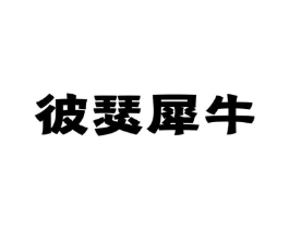 彼瑟犀牛商标原图 第25类服装鞋帽