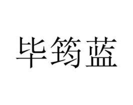 毕筠蓝商标原图 第25类服装鞋帽