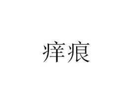 痒痕商标原图 第25类服装鞋帽