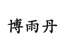 博雨丹商标原图 第25类服装鞋帽