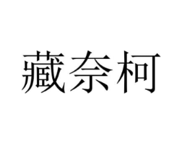 藏奈柯商标原图 第25类服装鞋帽