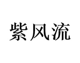 紫风流商标原图 第25类服装鞋帽