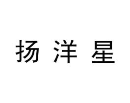 扬洋星商标原图 第25类服装鞋帽