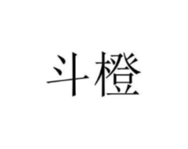 斗橙商标原图 第25类服装鞋帽