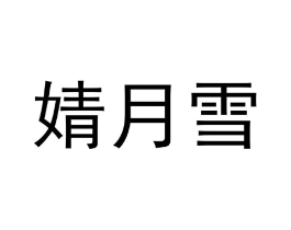 婧月雪商标原图 第25类服装鞋帽