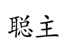 聪主商标原图 第25类服装鞋帽