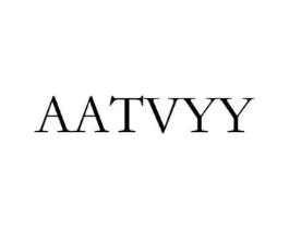 AATVYY商标原图 第25类服装鞋帽