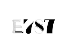 E787商标原图 第25类服装鞋帽