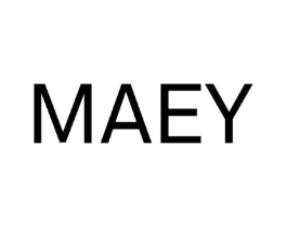 MAEY商标原图 第25类服装鞋帽