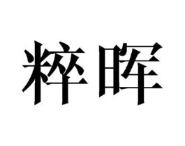 粹晖商标原图 第25类服装鞋帽