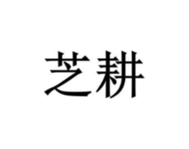 芝耕商标原图 第25类服装鞋帽