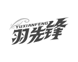 羽先锋商标原图 第25类服装鞋帽