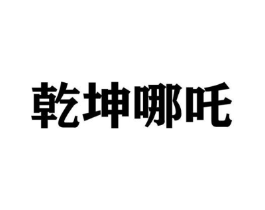 乾坤哪吒商标原图 第25类服装鞋帽