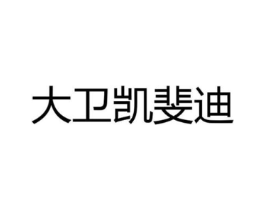 大卫凯斐迪商标原图 第25类服装鞋帽