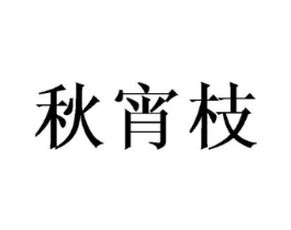秋宵枝商标原图 第25类服装鞋帽