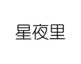 星夜里商标原图 第25类服装鞋帽