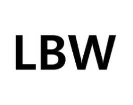 LBW商标原图 第25类服装鞋帽