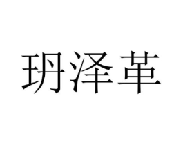 玬泽革商标原图 第25类服装鞋帽