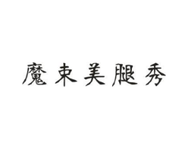 魔束美腿秀商标原图 第25类服装鞋帽