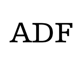 ADF商标原图 第25类服装鞋帽