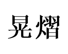 晃熠商标原图 第25类服装鞋帽